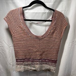 Cropped sweater vest